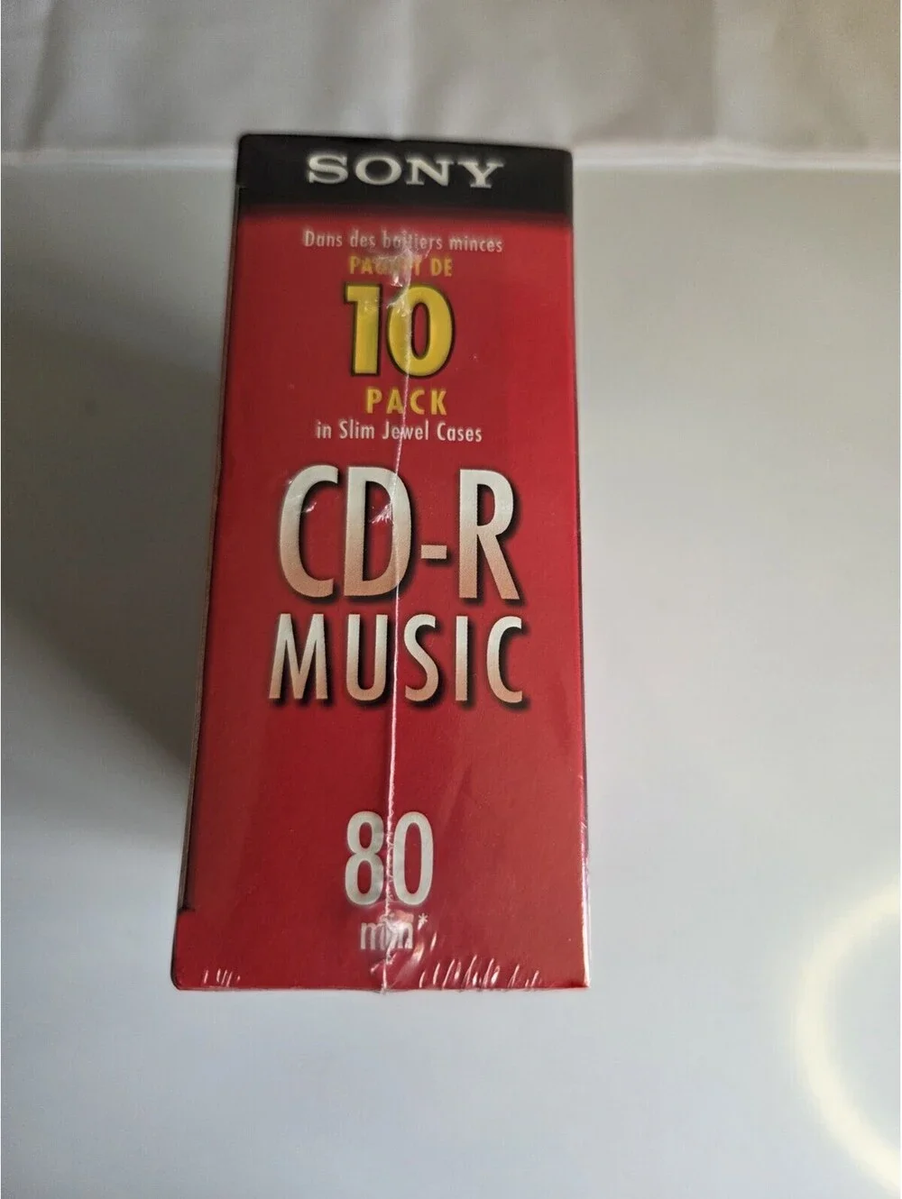CD-R Music WALKMAN 80 Min Recordable Compact Disc / Sony Slim Cases 10-Pack SC2
